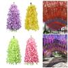 10Pcs Artificial Wisteria Vine Indoor Outdoor Wall Hanging Fake Flower Garland Home Wedding Party Festival Simulated Floral Decoration
