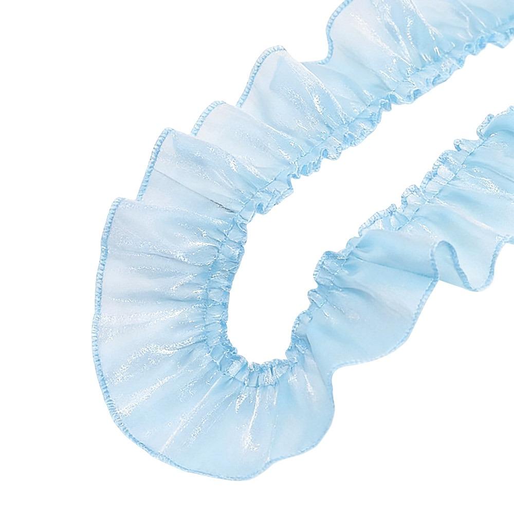 Pleated Pleated Lace Trim Satin Lolita Dress Trim New Fabric Trim  Dress Decoration синий