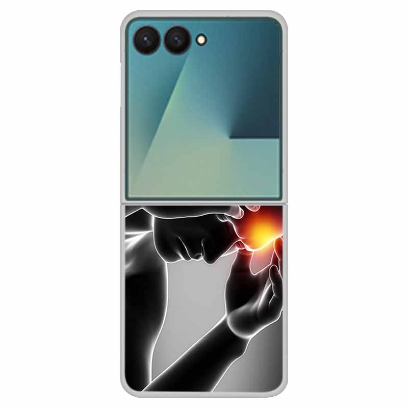 Phone Case For Samsung Galaxy Z Flip 7 5G Case ZFlip 7 Funda 6.9" Clear Plastic / PC Hard Coque For Samsung Galaxy Z Flip7 Cases