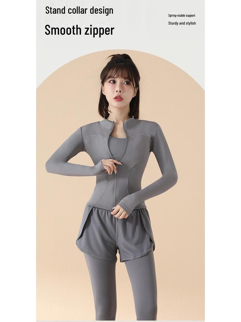 Women's High-Waist Quick-Dry Yoga & Running Fitness Suit