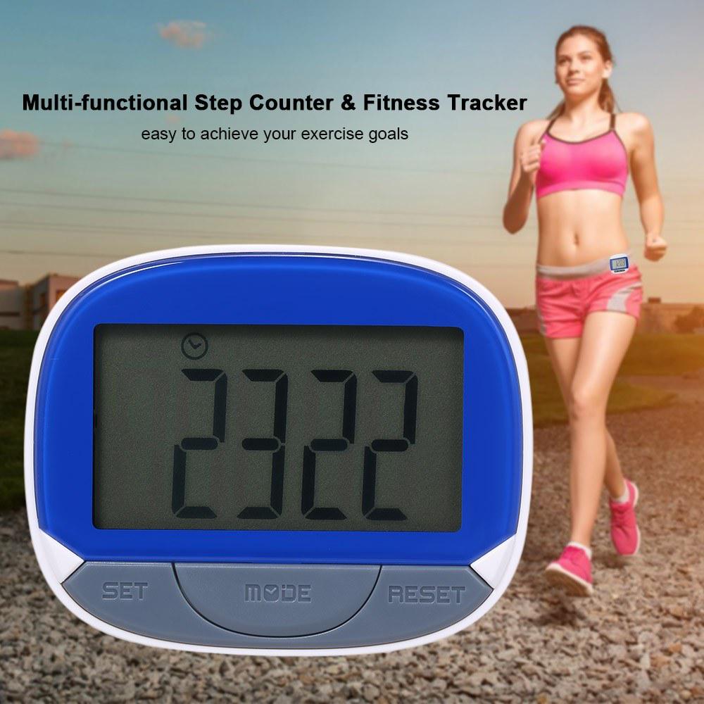 Buy Multifunctional Step Counter 3D Pedometer with Clip for Fitness