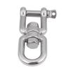 Heavy Duty 304 Stainless Steel Swivel Ring Snap Rolling Shackle Device(12mm)