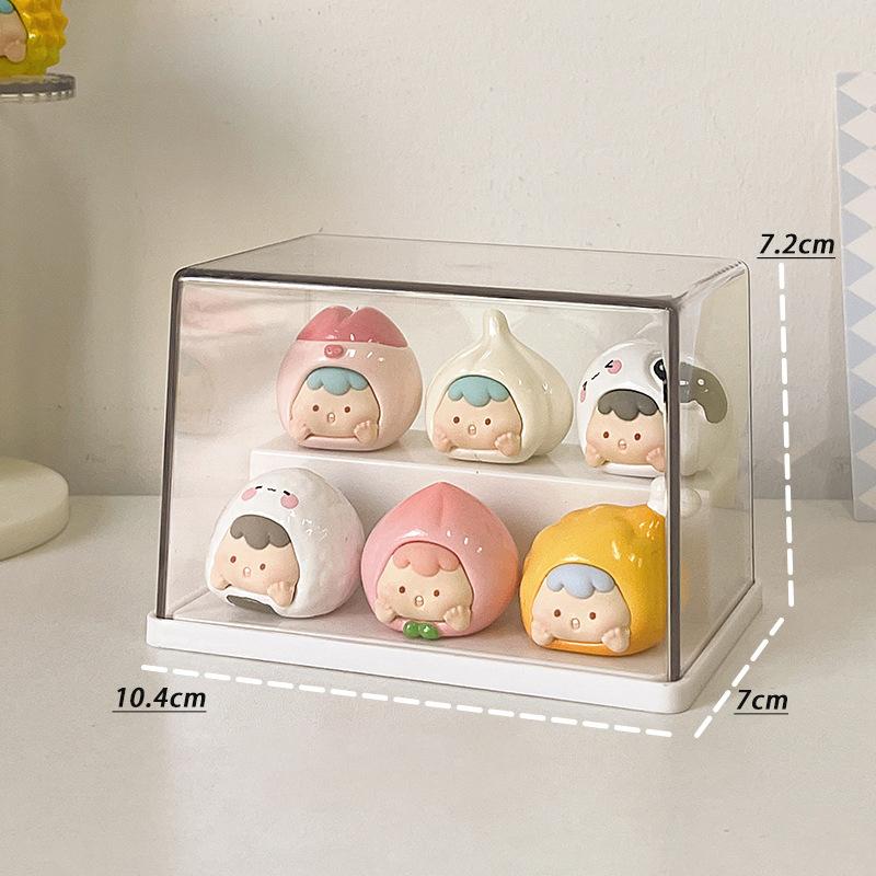 

Mengli Display Box Blind Box Display Stand Storage Small Decorations Hand Made Acrylic Transparent Purproof one size