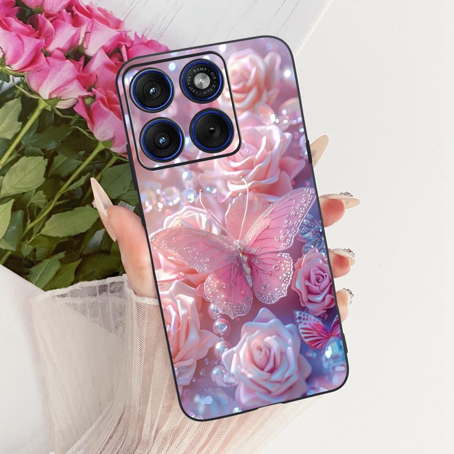 For Motorola Edge 70 Case XT2601-2 Luxury Butterfly Painted Cover Soft Silicone Case For Motorola Edge 70 Fusion Edge70 5G Shell