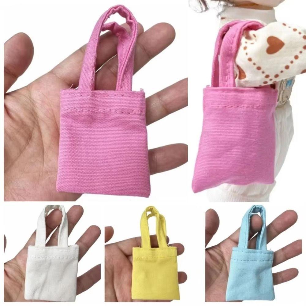 Dollhouse Changing Dressing Doll Canvas Bag Canvas Material Miniature Doll Bag Doll Accessories