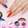 Golden Mirror Nail Powder Holographic White Pearl Chrome Metallic Powder DIY Nail Art Kit for Nail Art Decoration