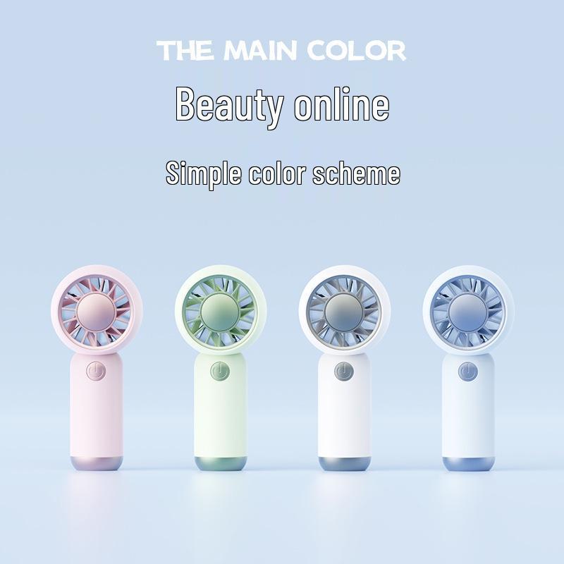 Handheld USB Rechargeable Mini Fan - Customizable Logo for Summer Office