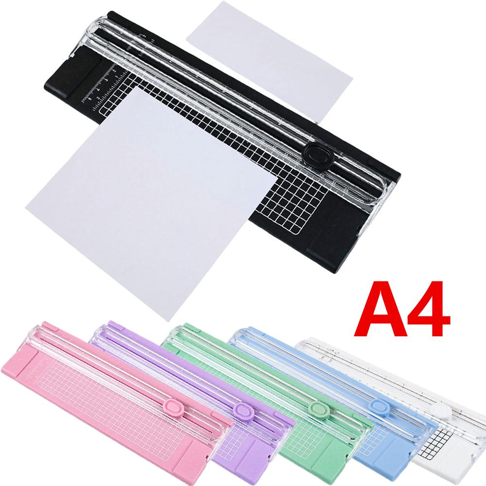 A4 Präzisionspapier Fotoschneider Schneidemaschinen Guillotine Mit Ausziehbarer Skala Für Fotoetiketten Papierschneidewerkzeug Bürobedarf
