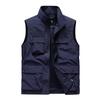 Gilet da pesca casual da uomo multi-tasche per primavera e autunno, per esterni, per mezza età e anziani