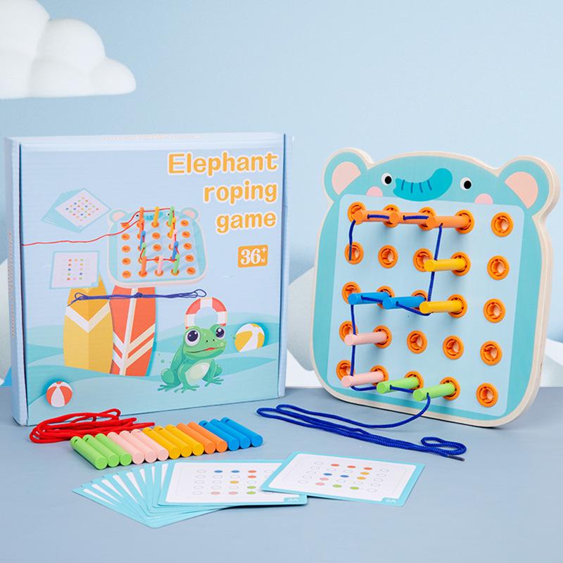 Vorschulische sensorische Perlenplatte: Feinmotorik, Puzzle & Früherziehungsspielzeug