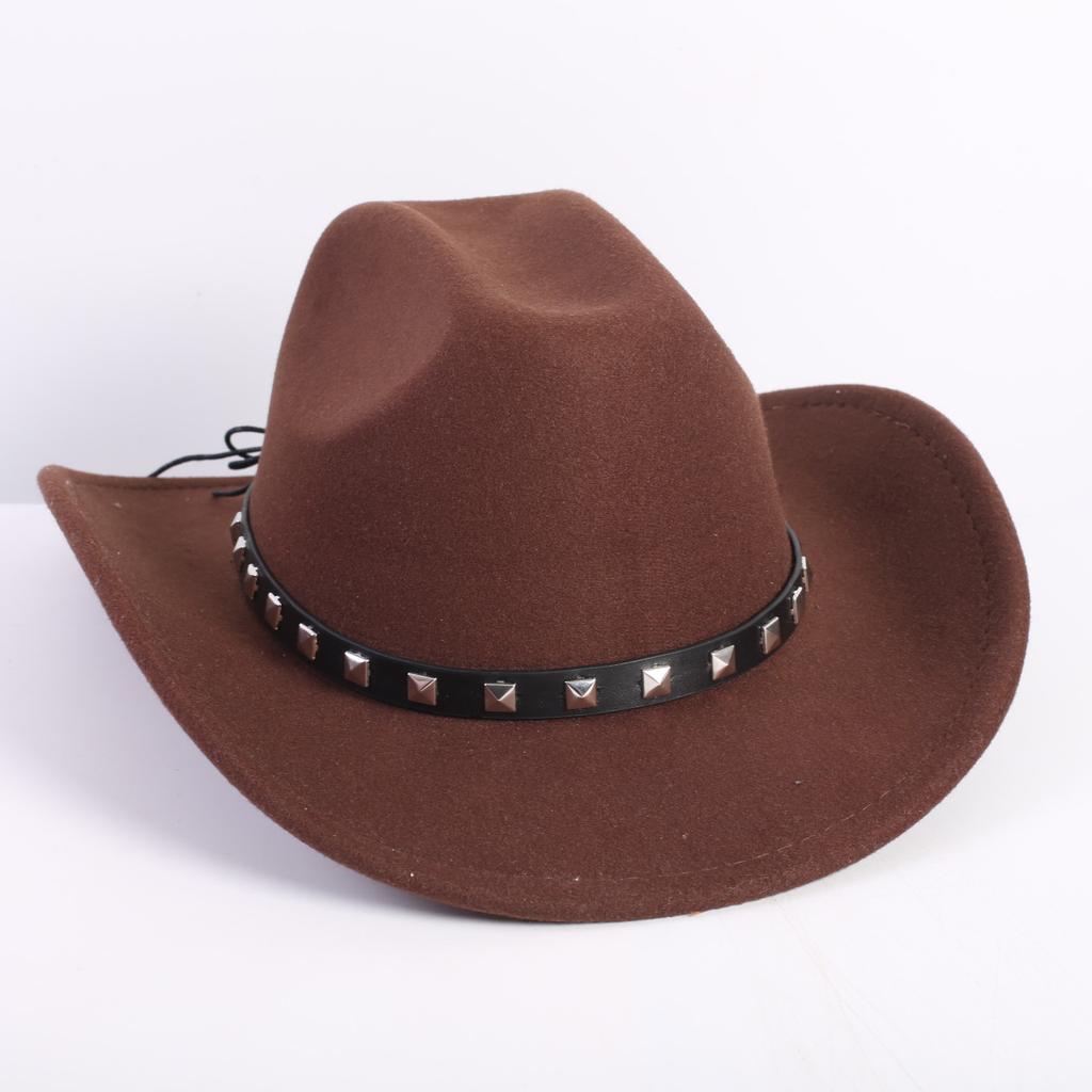 Popolare cappello da cowboy a tesa singola stile OL moda europea e americana cappello a cilindro di alta gamma per uomo e donna cappello jazz cappello di feltro