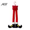 Fun Vehicle Interior Decoration Christmas Elf Legs, Santa Legs Hanging Ornaments, Plush Stuffed Xmas Car Pendant, Gift for Lovers Holiday Decor