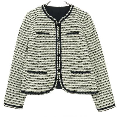 Leilian made in Japan Ολόσωμη φόρμα Λαβή Μακρύ μανίκι Χωρίς χρώμα Μπουφάν Τουίντ 9 Γυναικεία Μεταχειρισμένο