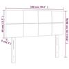 VidaXL LED Headboard Bedroom Furniture Single Bed Accessory Headboard Interior Black 3121656