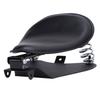 Motorcycle Solo Seat with Spring Bracket Kit Faux Leather Strong Support Universal Fit for Retro