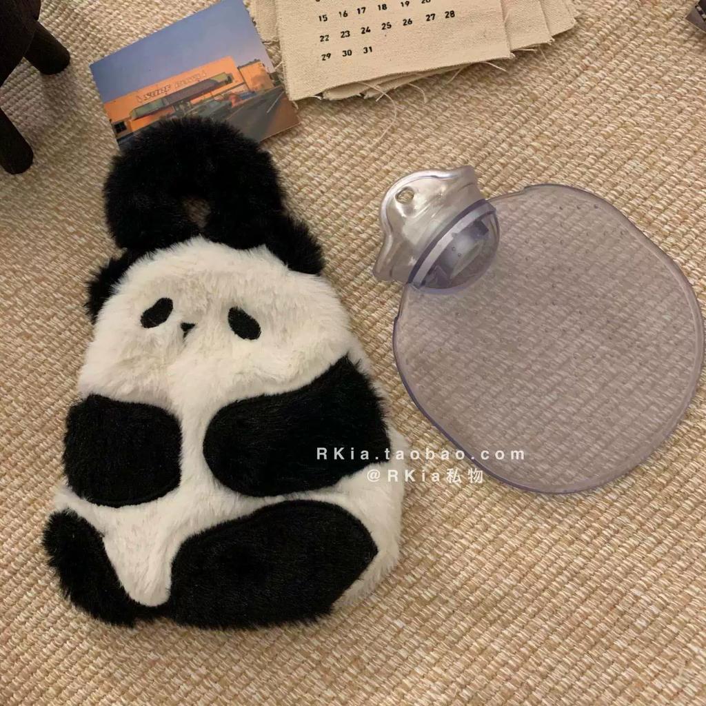 Hot Water Bottle 2025 New Model, Rechargeable, Explosion-Proof, Thickened, Cute Dog Plush, Water-Filled, Can Be Inserted Into Hands