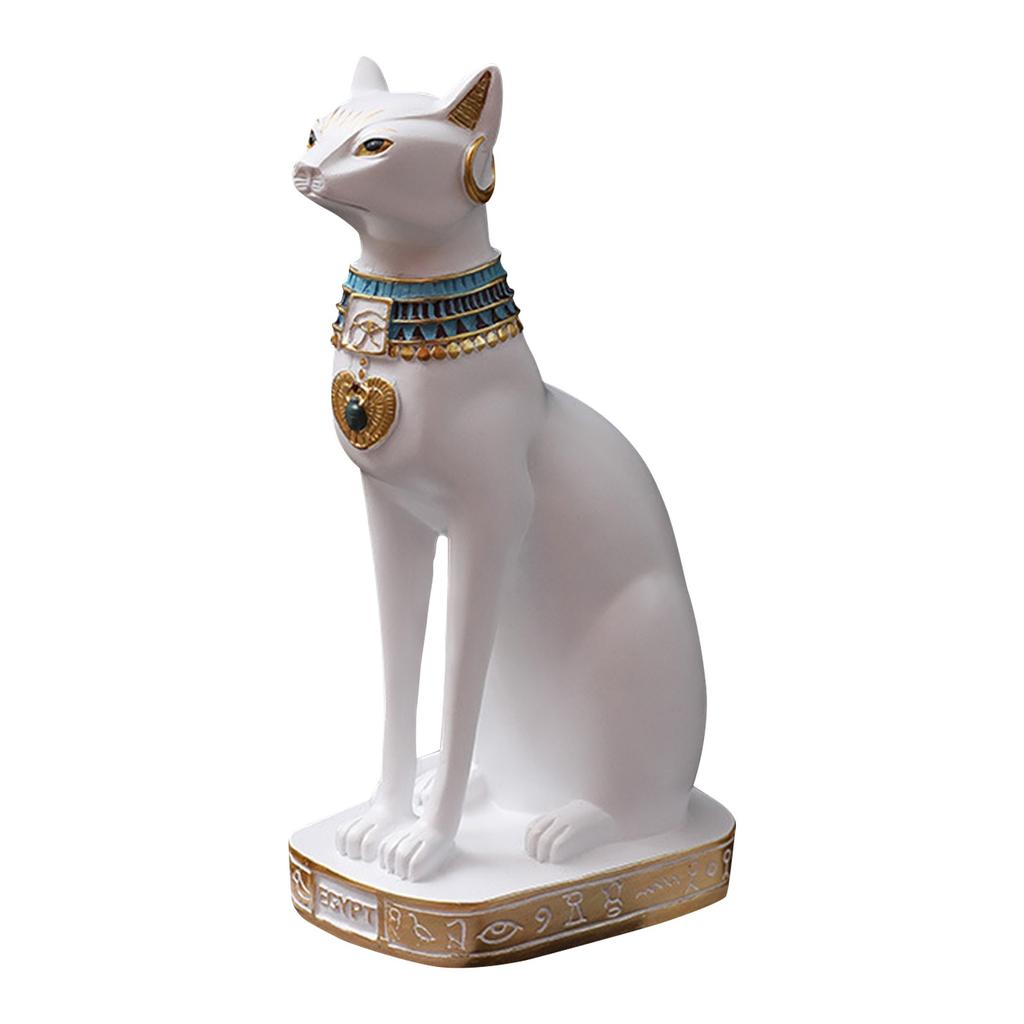 Starověký Egypt, Egyptská soška kočky Bastet, Sběratelská socha, Kočka, Vysoké pryskyřičné figurky, Pokojová ozdoba, Halloweenská mumie, Dekorace, Řemesla, Roztomilý