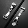 Polished Silver Metal Folding Buckles for Tudor 18mm Stainless Steel Buckle for Leather Rubber Watchband Clasp Deployment Clasps