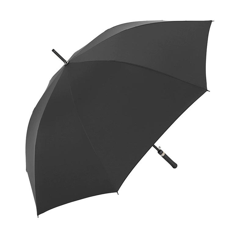 Ultra-light Carbon Fiber Aluminum Business Umbrella - Long Handle, Dual-use for Sun and Rain, Available for Custom Printing