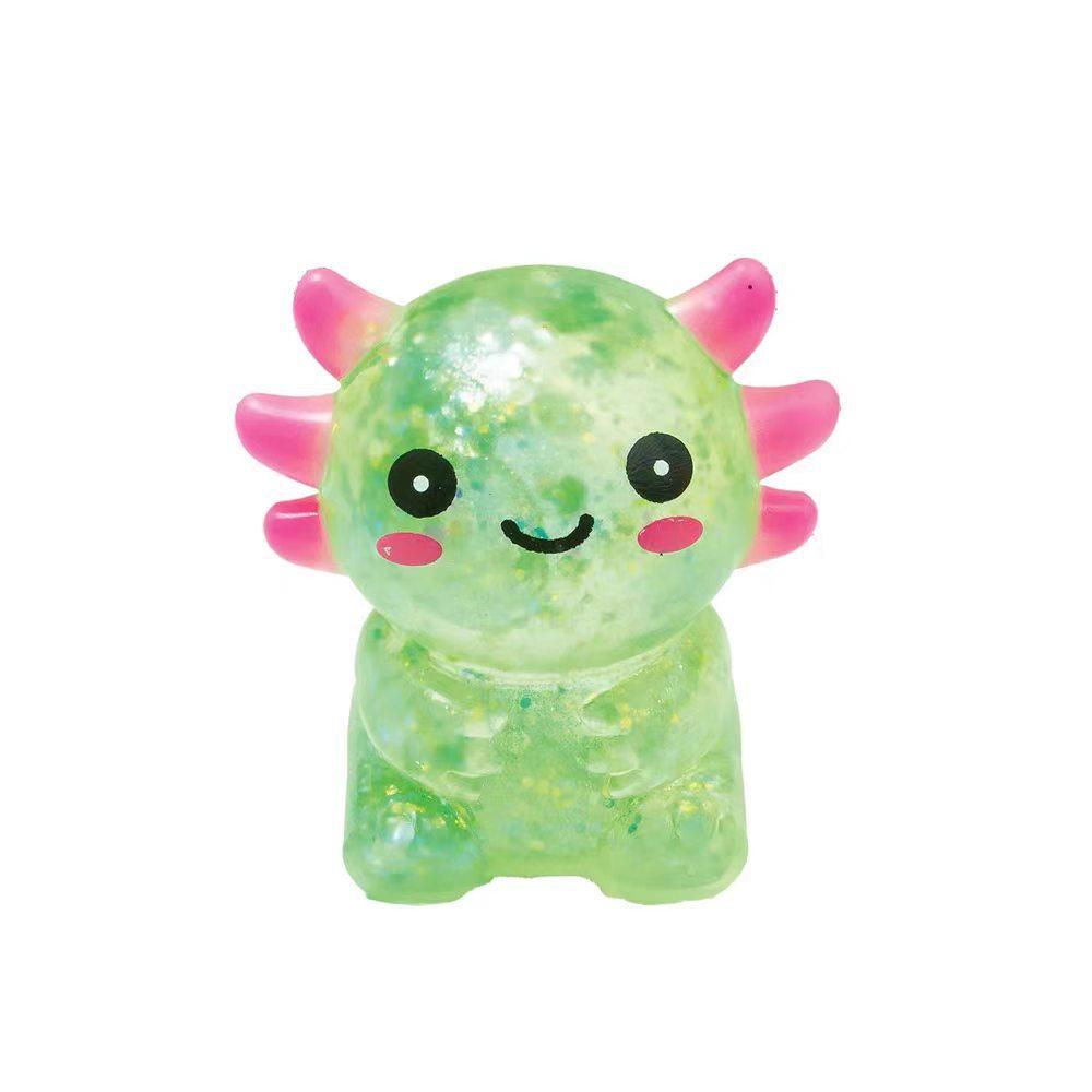 Colorful Salamander Maltose Fidgets Toys Squishy Malt Sugar Stretchy Axolotl Fun Squeeze Birthday Supplies Anti-Anxiety Gift