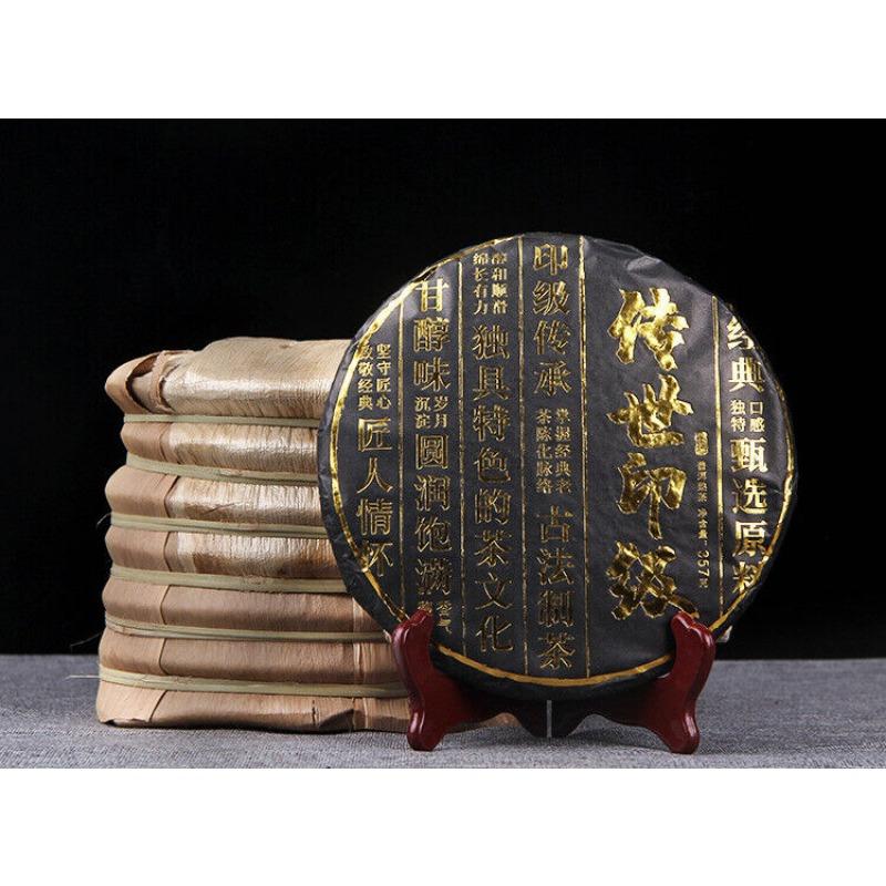 357г Дворец Пуэр Золотой Бутон Чайный Торт Древнее Дерево Чай Пуэр Черный Чай — фото 7