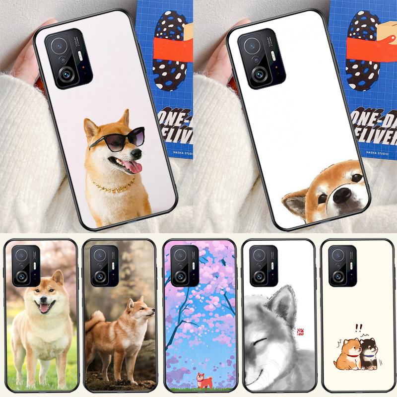 Animal Shiba Inu Dog Cover For Xiaomi 13 14 Ultra 11T 12T 13T 14T Pro POCO X7 Pro X3 X5 F3 F5 F6 M6 X6 Pro Case