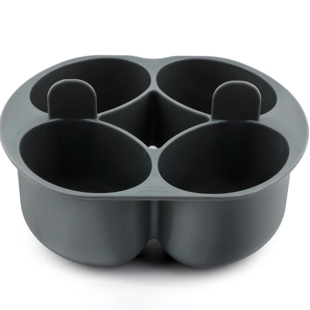 

1 кухонный прибор, совместимый с миксером Thermomix, пароварка для яиц на 4 ячейки, материалы из ПП пищевого класса, безопасен для мытья в посудомоечной машине, детали миксера 1pc серый