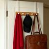 6 Hooks Over The Door Hooks Natural Bamboo Hat Hanger No Drilling Towel Hanger  Closet Organizer