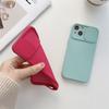 Slide Camera Protection Candy Color Θήκη τηλεφώνου Μαλακή σιλικόνη για iPhone15 14 13 12 11 Pro XS Max Mini X XR 7 8 Plus Κάλυμμα προφυλακτήρα