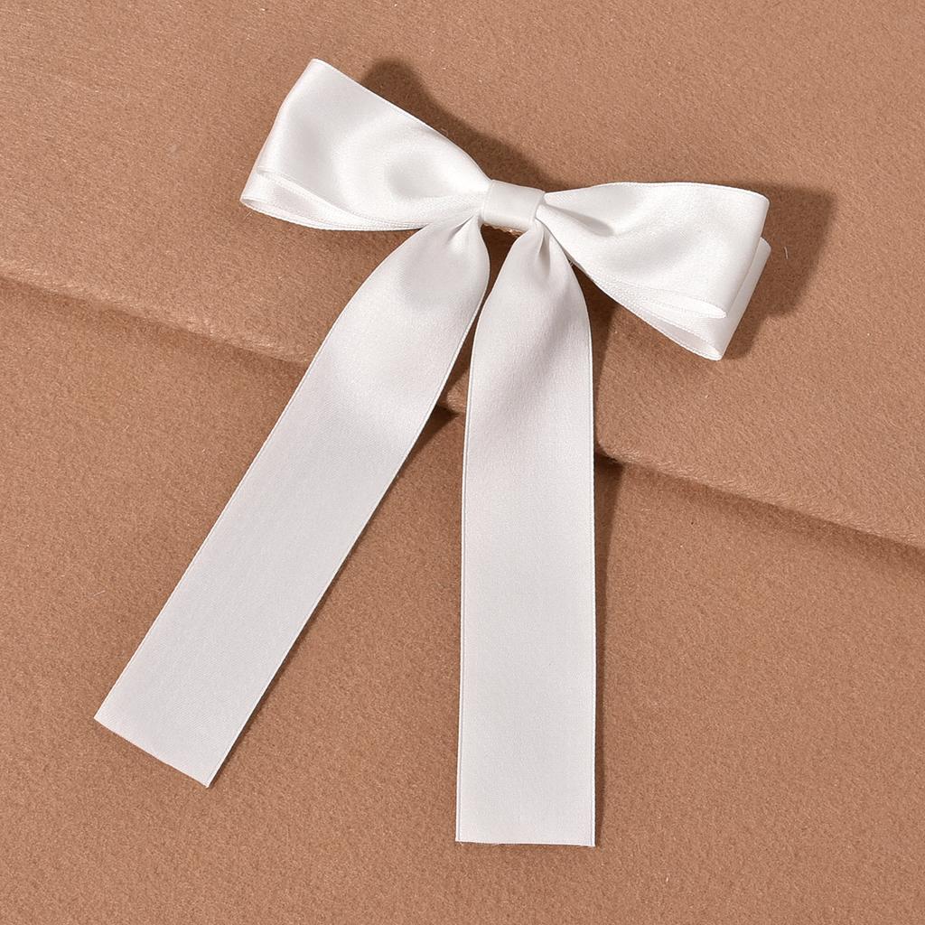 Lystrfac Vintage Schwarzes Samt Schleife Haarspangen für Frauen Langes Band Haarnadel Einfache Top-Klammer Damen Haarklammern Haaraccessoires