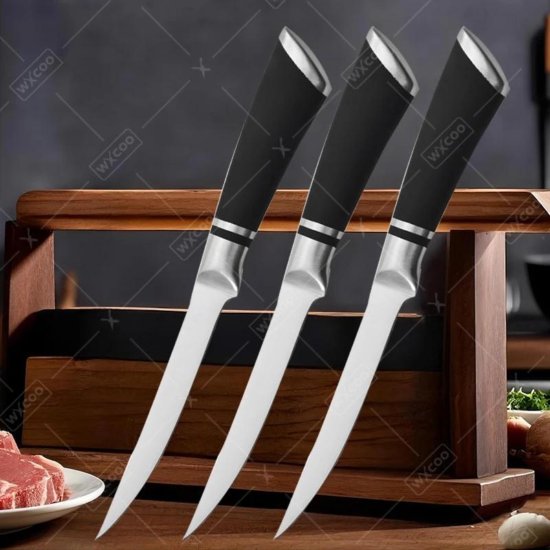 Stainless Steel Fillet Knife Professional Japanese Fish Knives for Meat Cleaver Poultry Cutting with Non-Slip Boning Knife