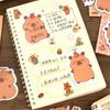 4 Pack Capybara Sticky Notepads, 30 Sheets Cute Self Sticky Notepads, Cartoon Animal Memo Pads, Adhesive Notes for Office School Students Party Favors