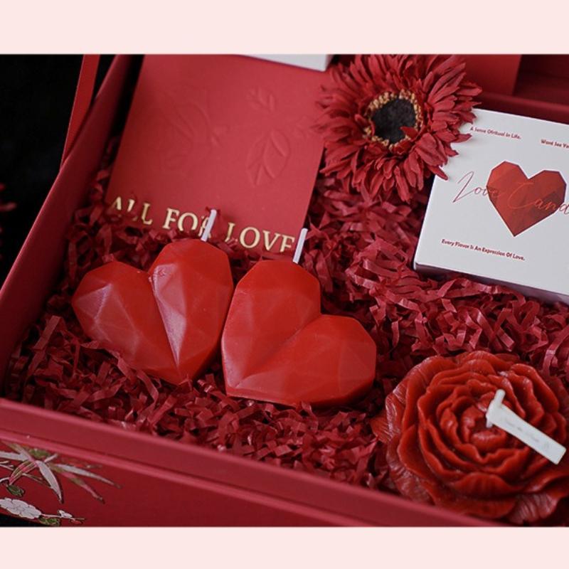 Love Scented Candles, Birthday Gifts, Wedding Souvenirs, Handmade Heart-shaped Atmosphere Scented Candle Decorations