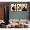 3Pcs Modern Minimalist Wall Art Abstract Geometric Wall Decor Pictures Painting Color Line Posters Prints Aesthetic Room Artwork for Office Bedroom
