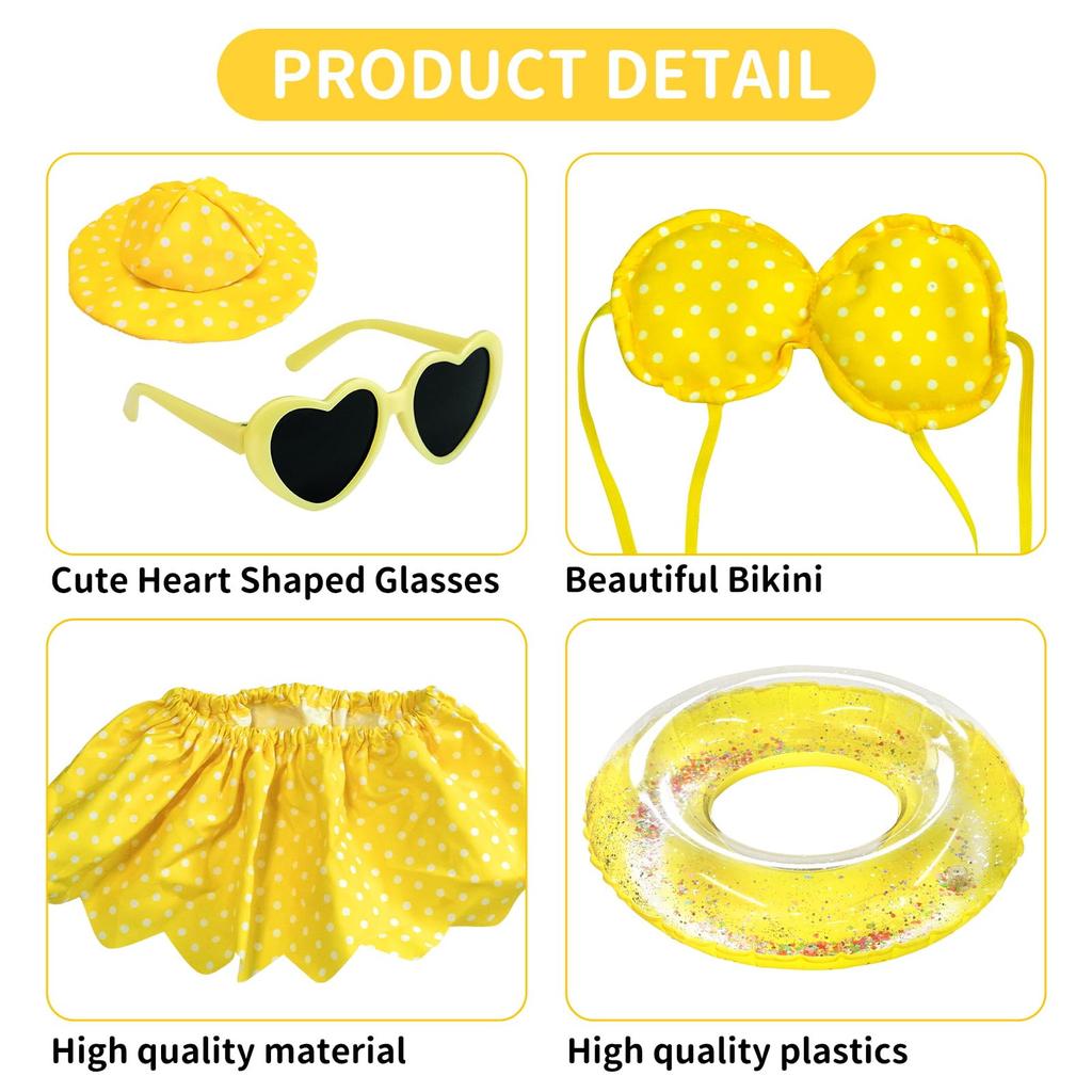 Hawaiian Porch Goose Summer Outfit Summer Porch Goose Outfits Cute Goose Clothes Bikini Goose Costume for Garden Yard Decor