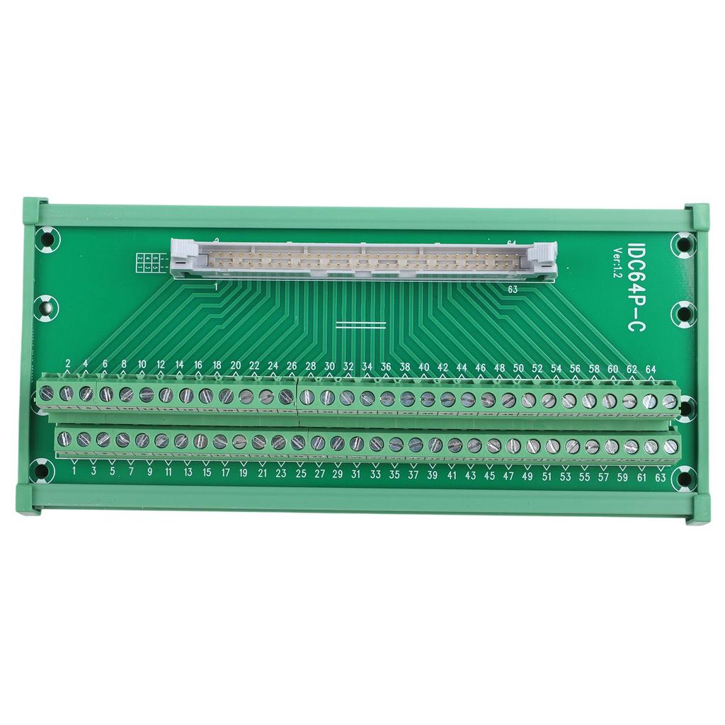 64 Pin Connector Terminal Block Connector Green Color IDC 64P Connector Terminal Block Adapter For Industrial Control