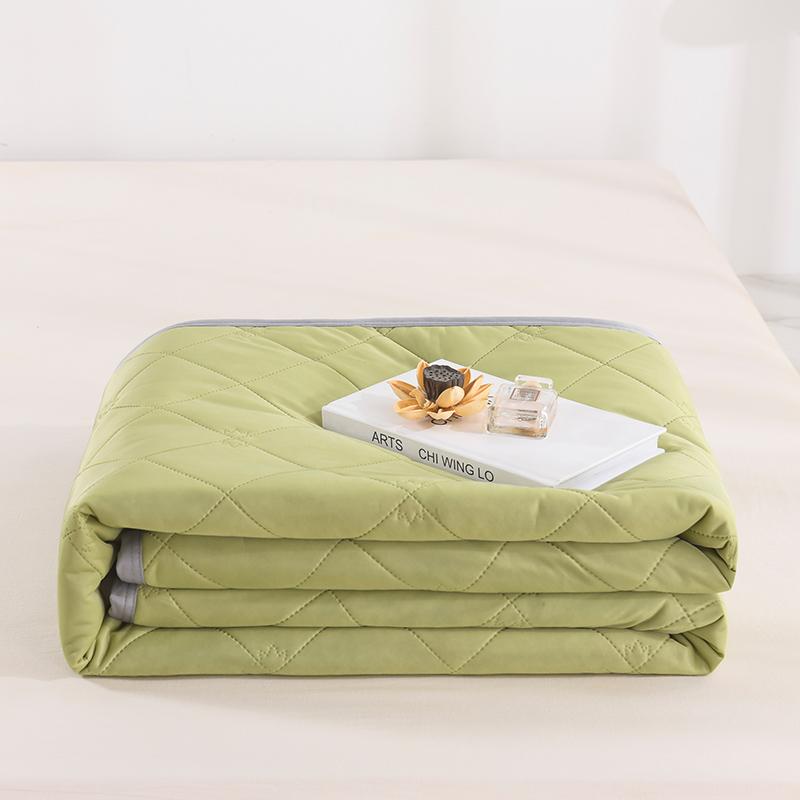 Ice Cooling Summer Quilt for Bed Solid Color Quilted Bed Blanket Single/Queen Size Bedspreads for Beds Double Summer Comforter