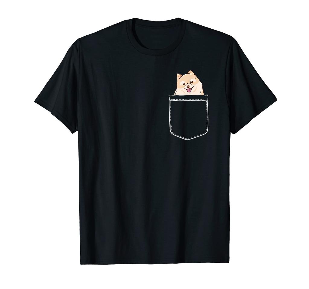 Pomeranian v kapse Roztomilé psí vtipy Milovníci psů Majitelé psů Kapesní Pomeranian Tričko s Pomeranian