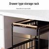 Kitchen Cabinet Slide-Out Storage Rack
