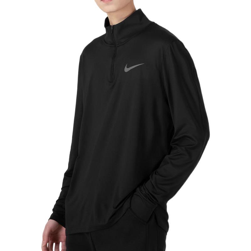 Nike Half-Zip Long-Sleeve Training Top Men Tops Black DM5504-010