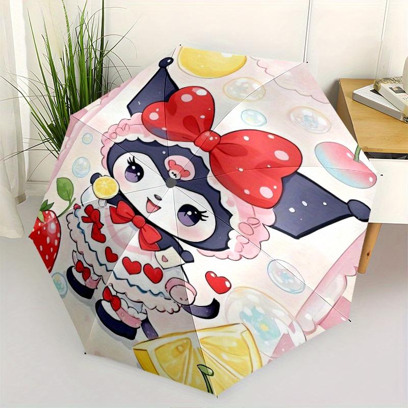 

Maid Kuromi Automatic Folding Umbrella - 3 Folding Design, Vivid Cartoon Pattern, Suitable for Outdoor Activities, A Gift for Fans In All Seasons.Y063