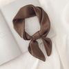 Solid Color Small Square Scarf for Women, Simple Korean Style, Versatile for Spring and Summer, Suitable for Professionals, Bank Employees