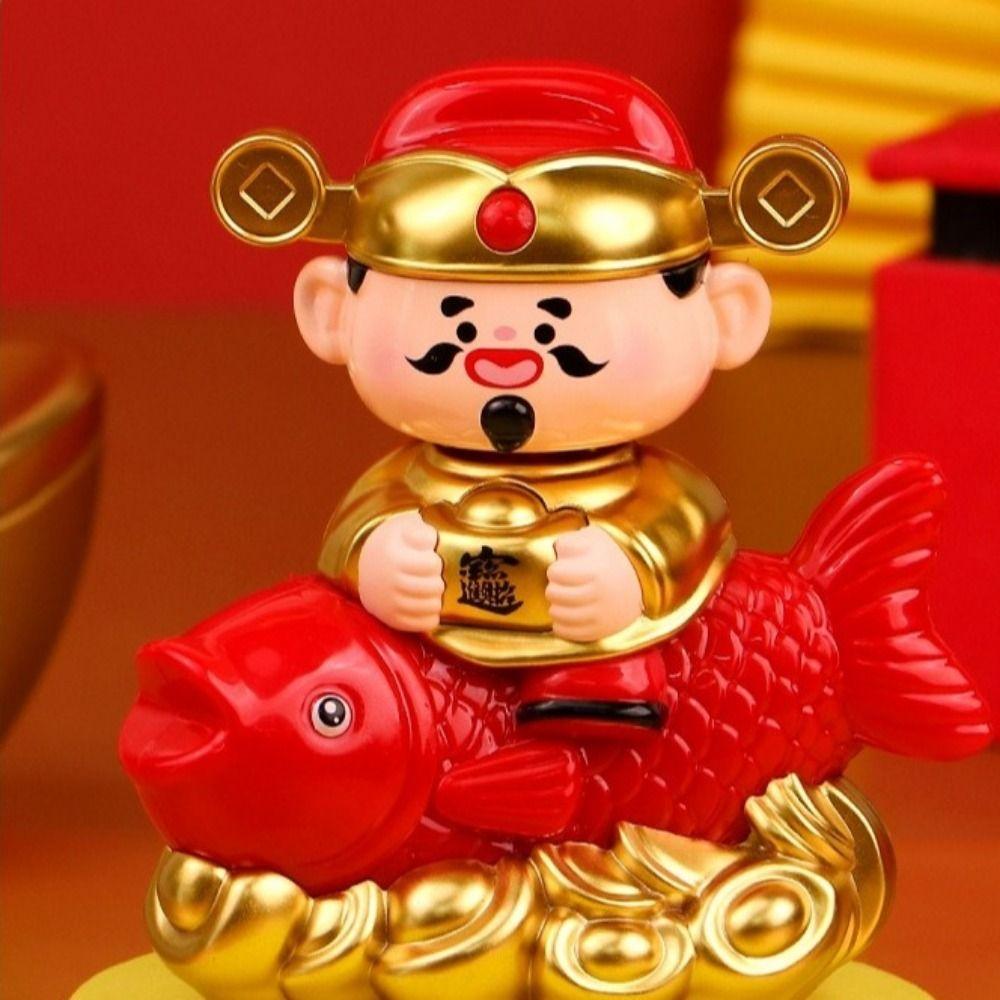 Yuanbao Design Nodding God of Wealth Ornament Automatic Nodding Car Ornaments  Car Gift