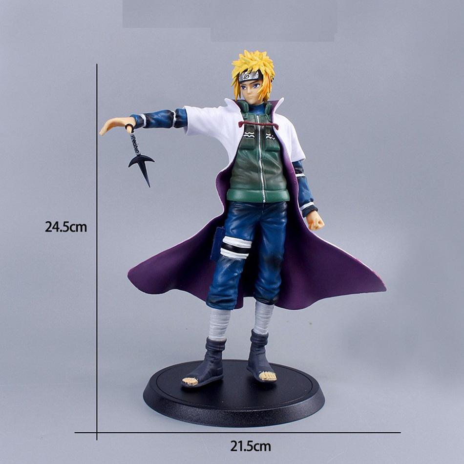 20cm Bandai Naruto Anime Figürü Shippuden Uchiha Sasuke Hatake Kakashi Namikaze Minato Aksiyon Figürü Koleksiyon Model Oyuncaklar Hediyeler