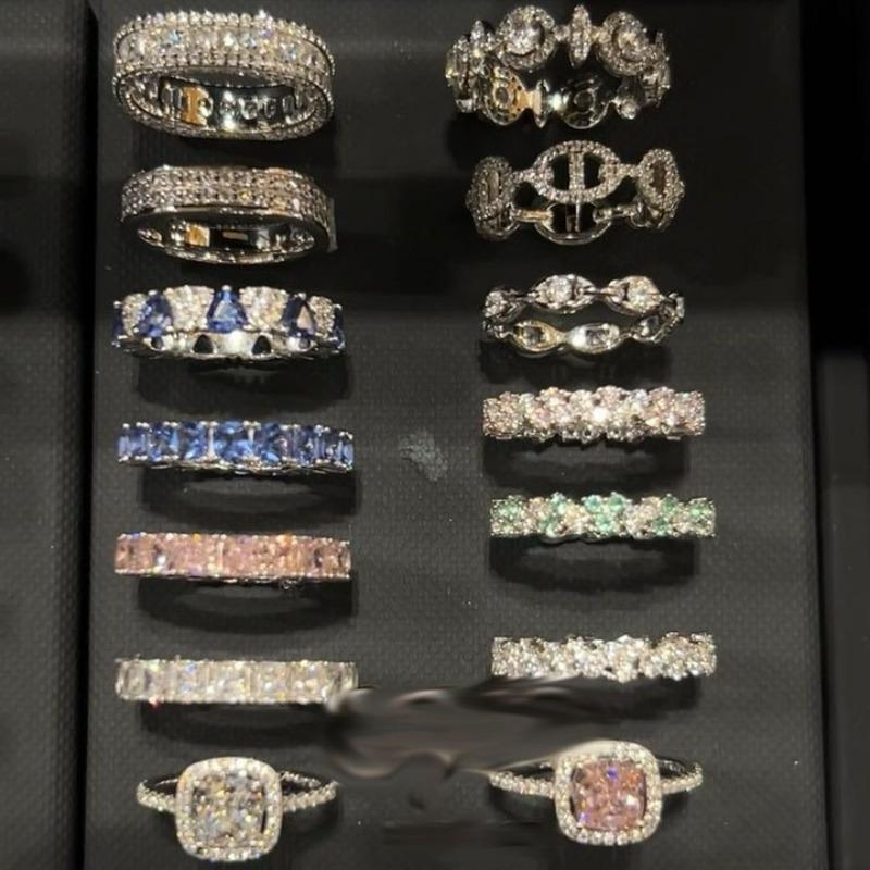 Prsten na otevírání sáčků se cukrem, pozlacený skutečným zlatem, osazený diamanty, Lehký, Vysoce luxusní, High-end, Prsten na ukazováček, Univerzální šperk pro dojíždění
