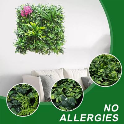 Artificial Plant Wall Panels UV Realistic Flower Panels