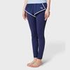 Anta Solid Color Mid Waist Straight Leg Swim Trunks Women Swimwear Dark-Blue 1824532490-1
