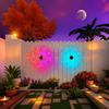 Sunflower Mandala Solar Wall Lamp Waterproof LED Garden Decorative Light Hollow Pattern Metal Fence Wall Light Pathway Landscape