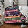 Mom'S Love Appreciation Blanket Warmthful Decor Great For Sofa Couch Office Bed Picnics Four Seasons Multipurpose Digital Print Birthday Christmas