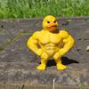 Defined Legs Muscle Duck Figurine 3D Printed Muscular Duck Statue  Gym Decoration